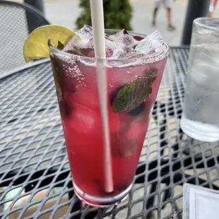 Blueberry mojito.