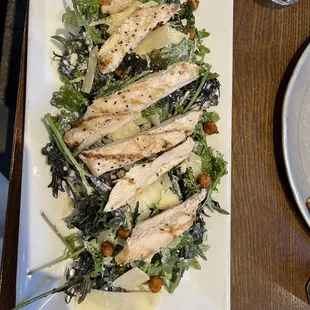 Kale Caesar Salad with Chicken