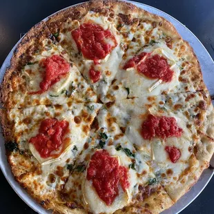 Candied Tomato and Brie Pizza