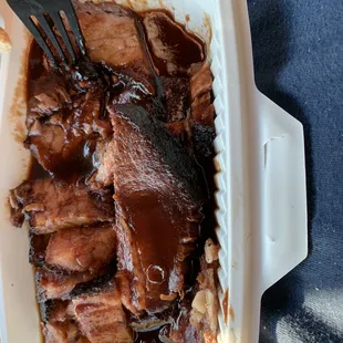 Beef brisket lunch small pieces