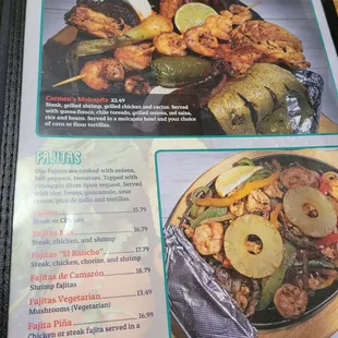 the menu