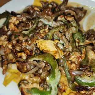 Fajita mix nachos