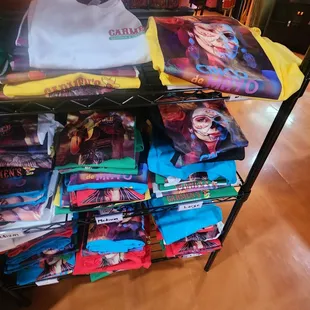 t - shirts on display