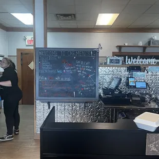 Specials and Cashier Area