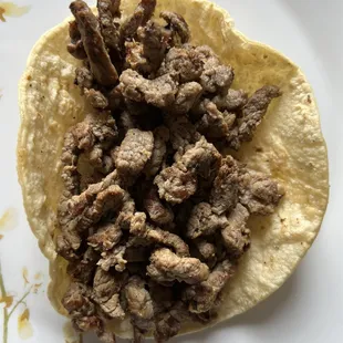 Carne asada taco