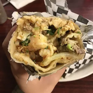 Garlic Shrimp Burrito