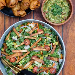 A little Salad, A little Chimichanga, A little Guac = A little Slice of Heaven