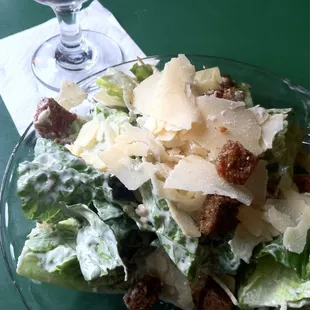 A well crafted salad.  Rye croutons a tasty touch.