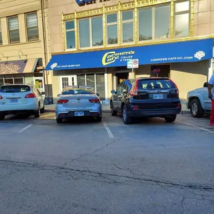 cars parked in a parking lot