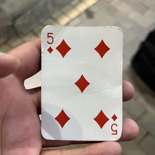 a playing card