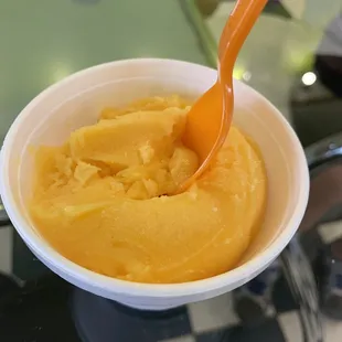 Mango sorbet