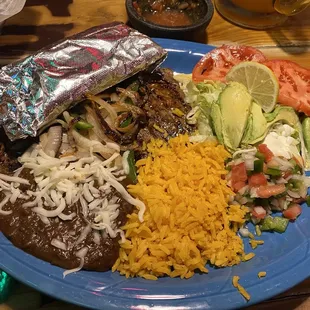 Carne asada plate