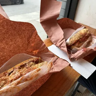 a sub sandwich and a sub sandwich