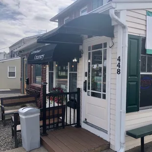 The outside of the store.
