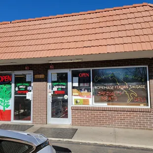 the outside of the building