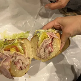 Club sandwich has way more meat.