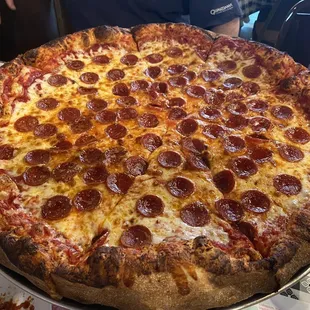 Extra large with pepperoni