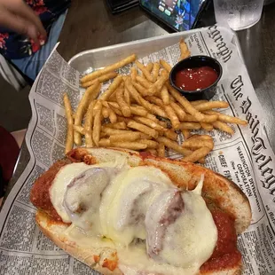 Meatball sandwich