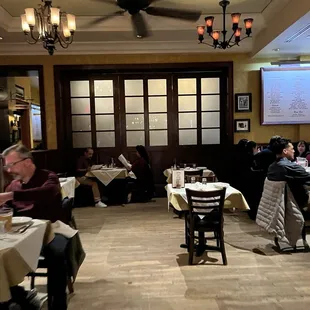 people sitting at tables