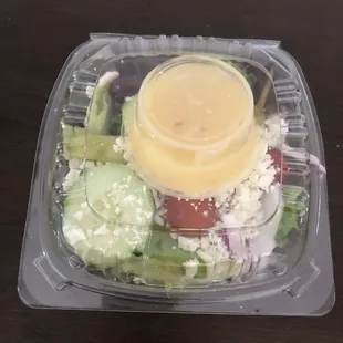 Side Greek salad to-go