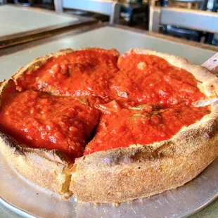 Chicago deep dish pizza