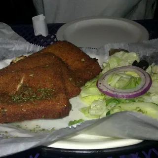 Hand-Breaded Mozzarella Planks