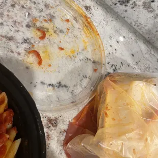 My container was not sealed tight when delivered so all the sauce poured out