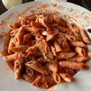 Should have taken the photo before I stirred it up - Penne Rossa w/Chicken