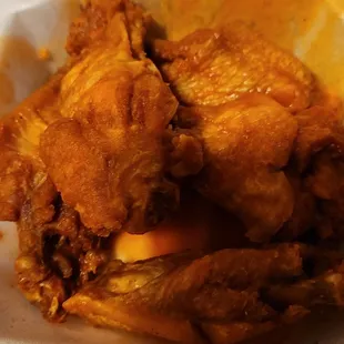 chicken wings in a basket