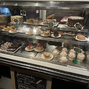 Wall of dessert