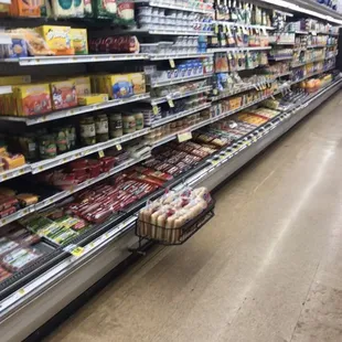 a grocery aisle