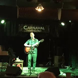 Alex McMurray on stage