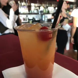 Always my drink! Screwdriver with grenadine! Ooooh yeah!