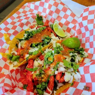 Hot Cheeto Taco Plate.