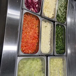 Salsas available for your burrito or tacos