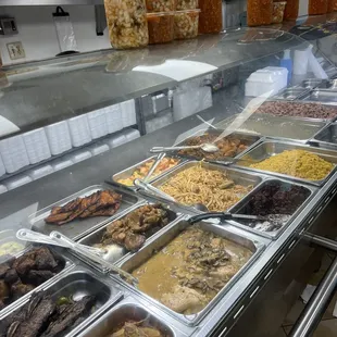 a variety of food items