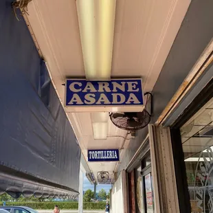carne asada sign