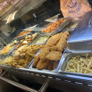 a variety of food items