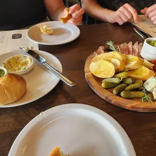 Bread and charcuterie trays