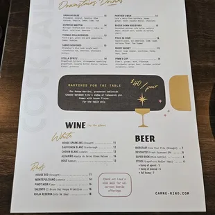 Desserts, Cocktails, Wine &amp; Beer