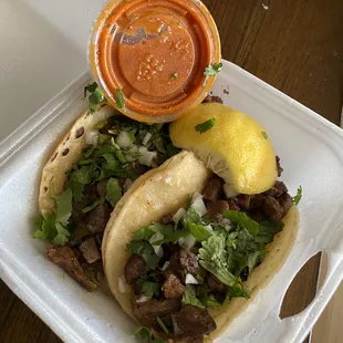 Carne asada tacos ($2/ea)