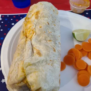 Super burrito....over 2.5 lbs