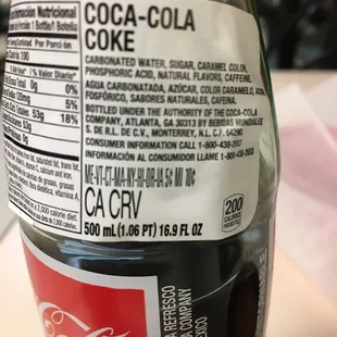 Real Cain sugar Coke!