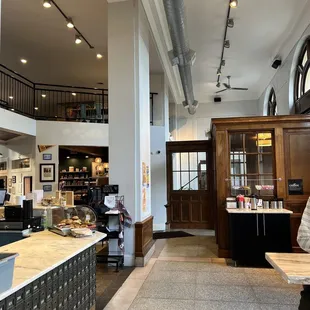 the interior of the building