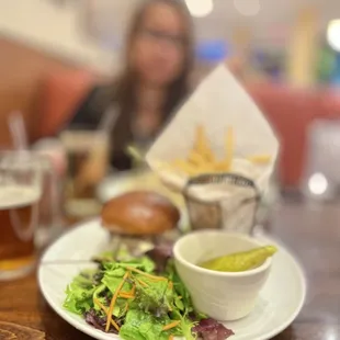 My burger and my wife