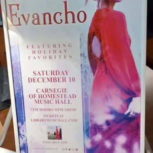 a poster for jackie evancho