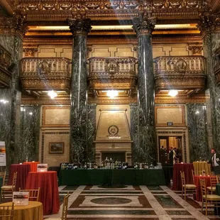The reception hall
