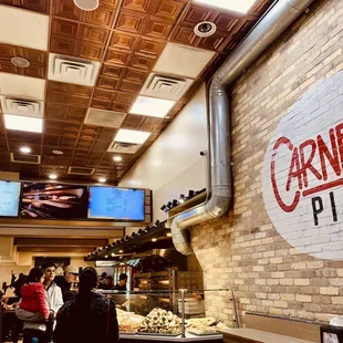 the interior of the restaurant