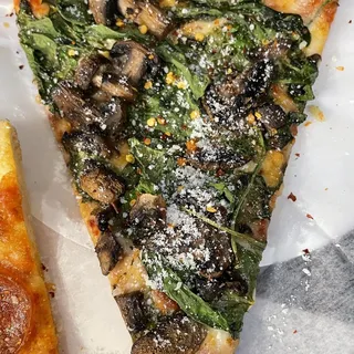 Spinach Mushroom Pizza Pie