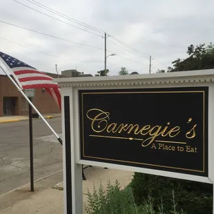 Look for this sign outside!